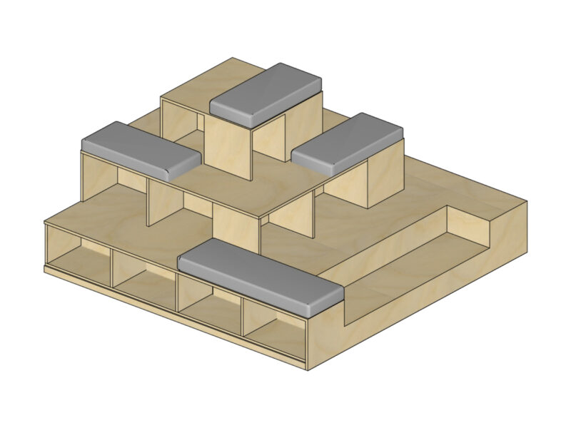 Cubbies Lab Cubbies Platform 3 levels – Walltopia Store